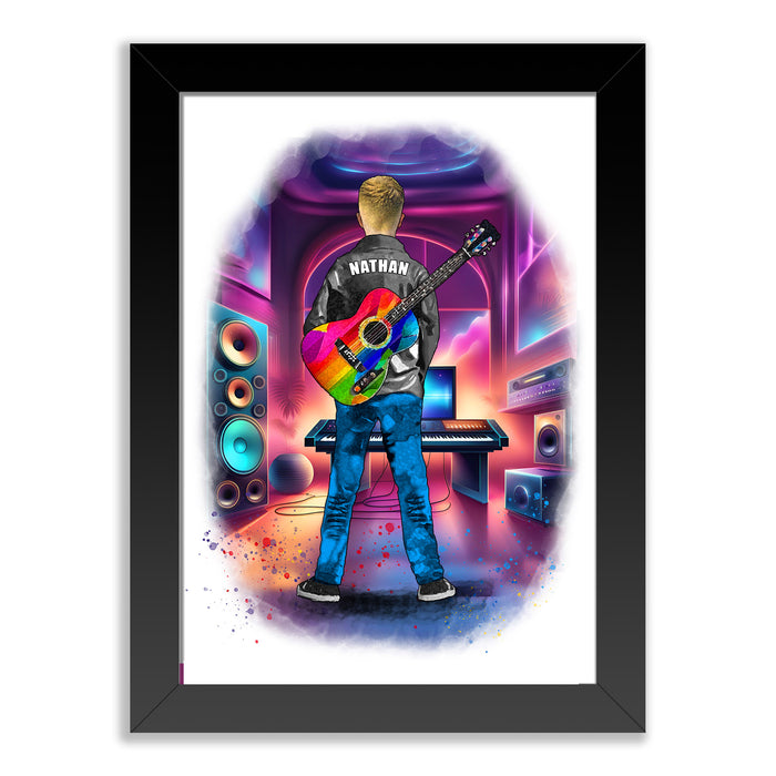Personalised Boy Guitar Player