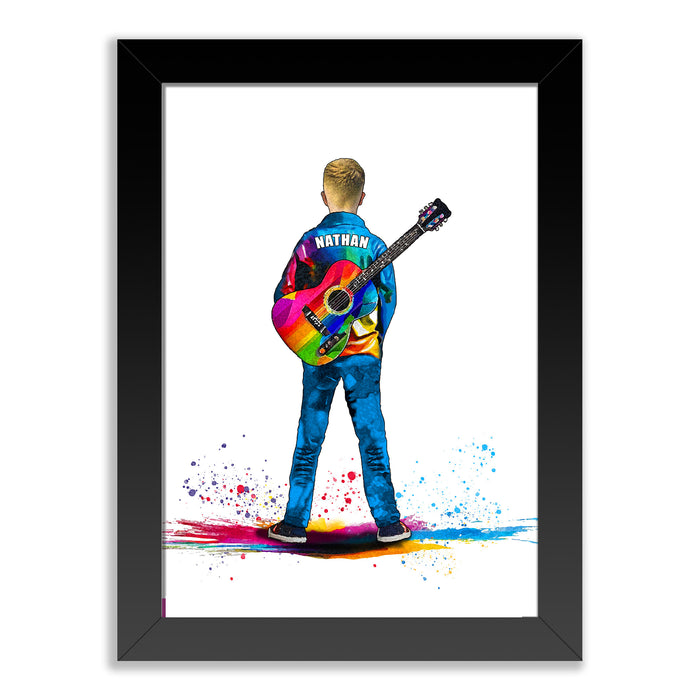 Personalised Boy Guitar Player