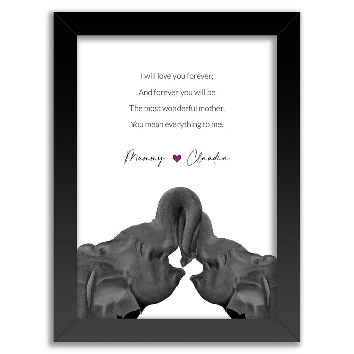 Poem for Mum Wall Art Print