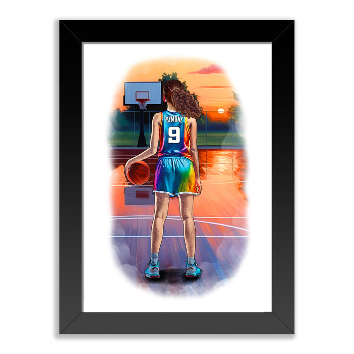 Personalised Girl Basketball Player