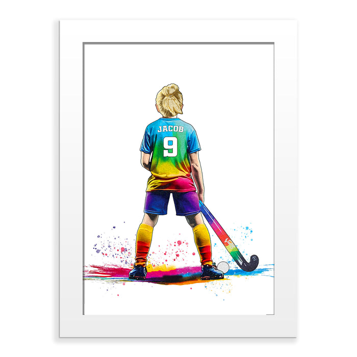 Personalised Boys Field Hockey Player