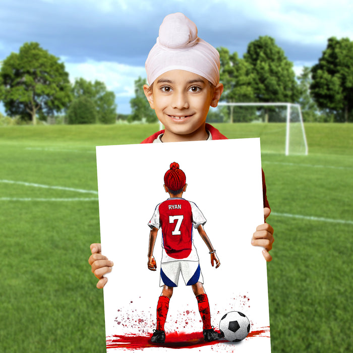 Personalised Arsenal Gift | Arsenal Football Gifts for Boys | Arsenal Football Poster | Arsenal Football Wall Art | Christmas Gift