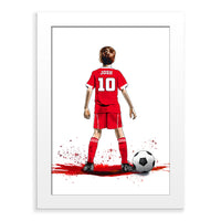 Personalised Liverpool Football Art Print for Boys - Custom Portrait Gift