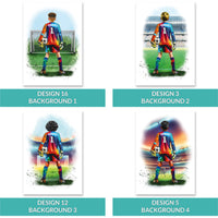 Personalised Goalkeeper Wall Art Print | Football Gifts for Boys | Goalkeeper Poster | Football Room Decor