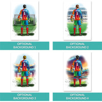 Personalised Goalkeeper Gift | Football Gifts for Boys | Boy Football Poster | Football Wall Art | Christmas Gift