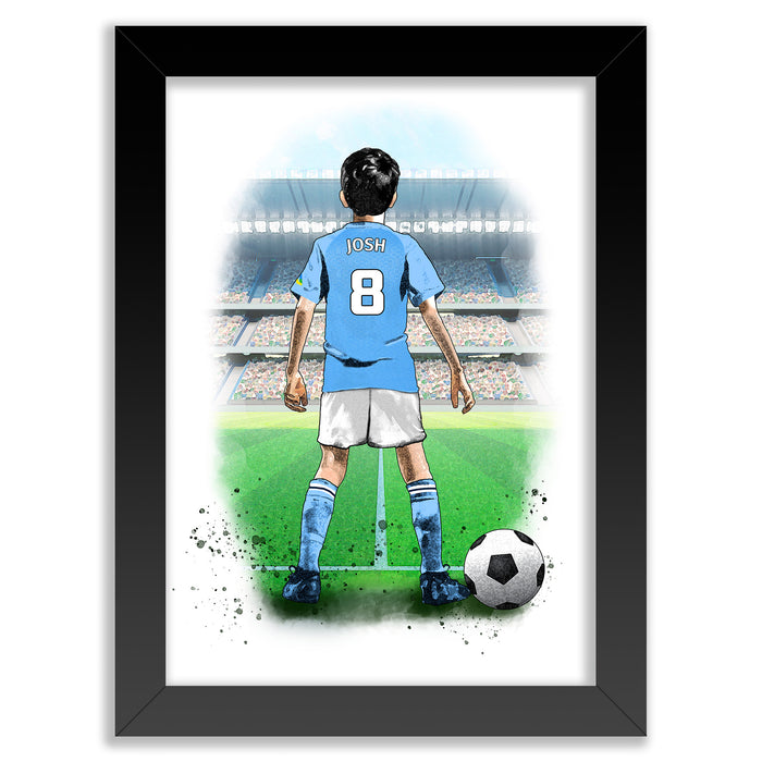 Personalised Coventry City Football Gift | Coventry City Football Gifts for Boys | Luton Town Football Poster | Coventry Football Wall Art | Christmas Gift