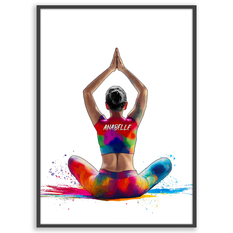 Personalised Yoga Poster | Yoga Gifts | Yoga Lover Gift | Gift for Mum | Yoga Art | Yoga Poster | Yoga Pose | Yoga Print | Yoga Decor