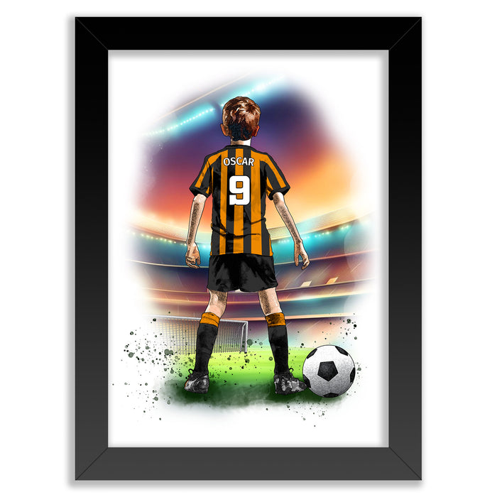 Personalised Hull City Football Gift | Hull City Football Gifts for Boys | Hull City Football Poster | Hull City Football Wall Art | Christmas Gift