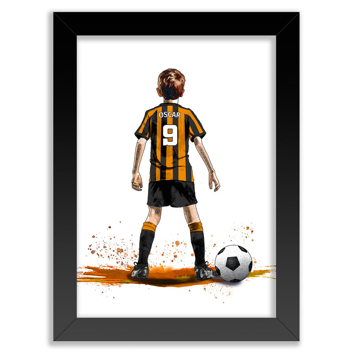 Personalised Hull City Football Gift | Hull City Football Gifts for Boys | Hull City Football Poster | Hull City Football Wall Art | Christmas Gift