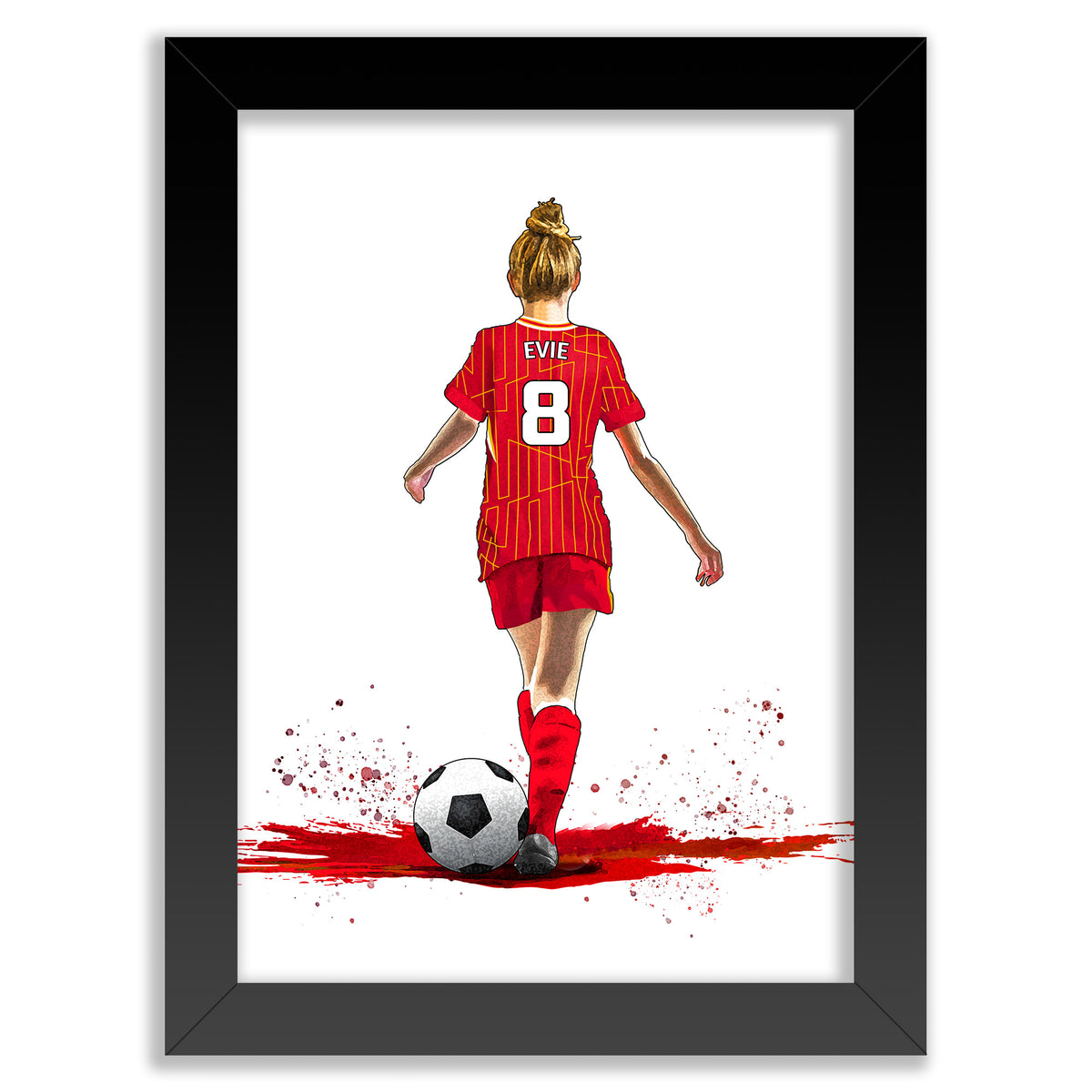 Personalised Girls Liverpool Football Player | Girls Liverpool Football Gifts | Football Gift For Girls | Christmas Gift