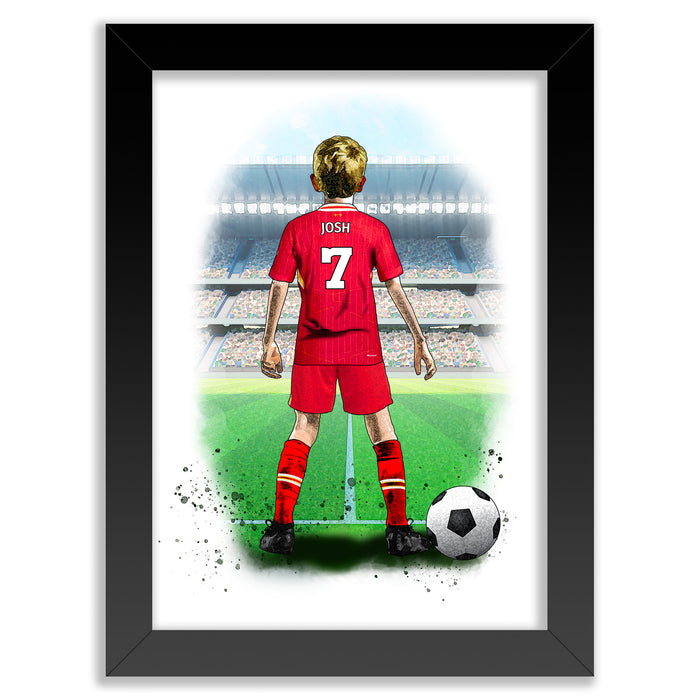 Personalised Liverpool Gift | Liverpool Football Gifts for Boys | Liverpool Football Poster | Liverpool Football Wall Art | Christmas Gift