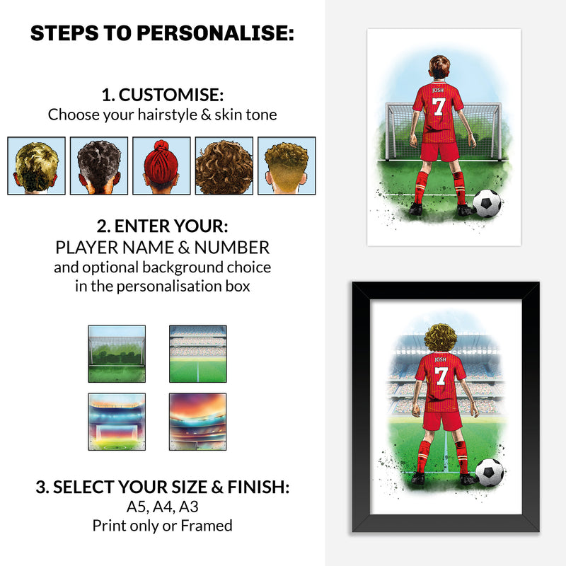 Personalised Liverpool Gift | Liverpool Football Gifts for Boys | Liverpool Football Poster | Liverpool Football Wall Art | Christmas Gift