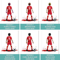 Personalised Liverpool Football Art Print for Boys