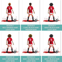 Personalised Manchester United Football Art Print for Boys