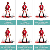 Personalised Manchester United Football Art Print for Boys