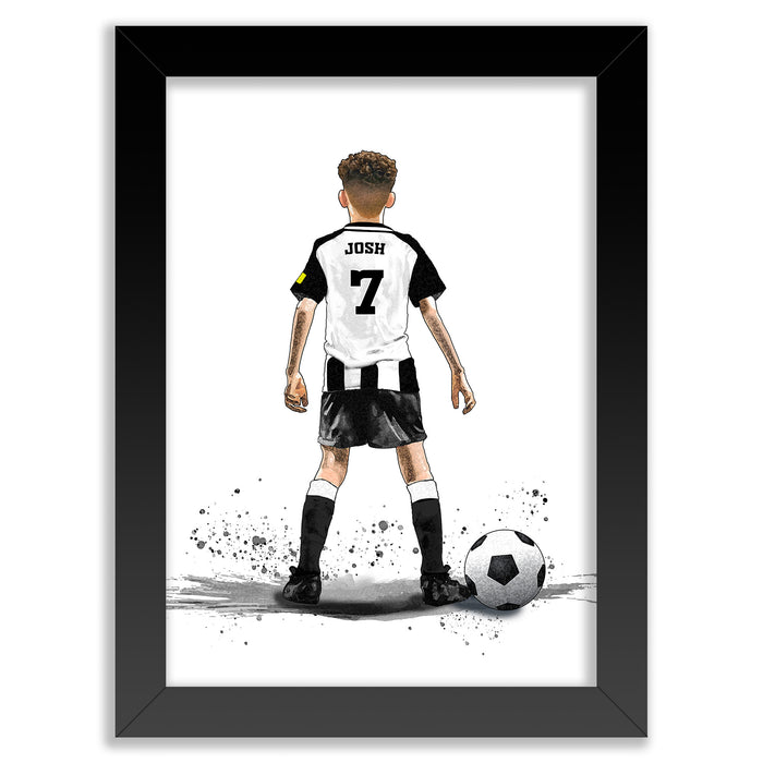 Personalised Newcastle United Gift | Newcastle Football Gifts for Boys | Newcastle Football Poster | Newcastle Football Wall Art | Christmas Gift