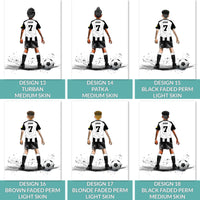 Personalised Newcastle Football Art Print for Boys