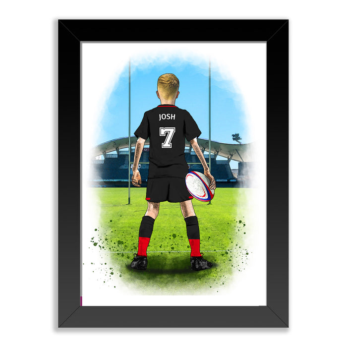 Personalised Saracens Rugby Player Gift | Saracens Rugby Gifts for Boys | Saracens Rugby Fans | Rugby Gift for Boys