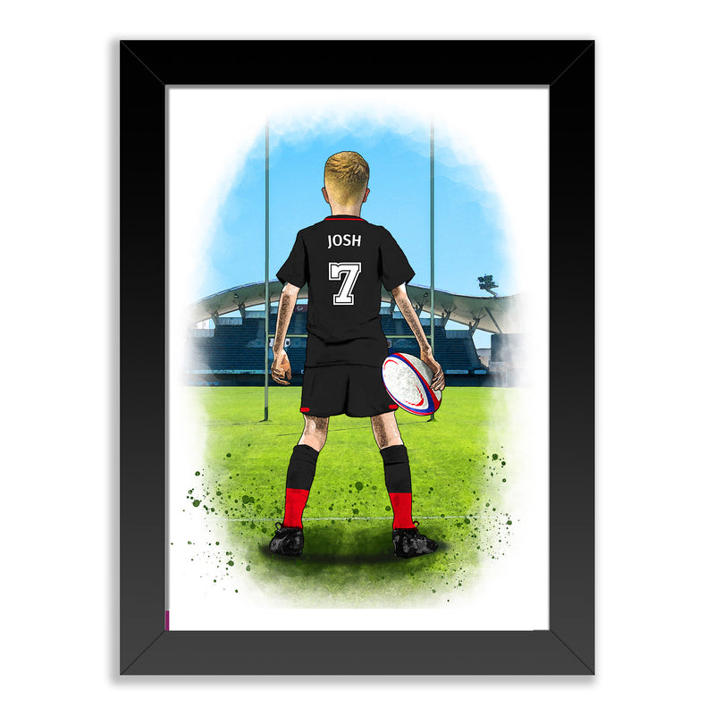 Personalised Saracens Rugby Player Gift | Saracens Rugby Gifts for Boys | Saracens Rugby Fans | Rugby Gift for Boys