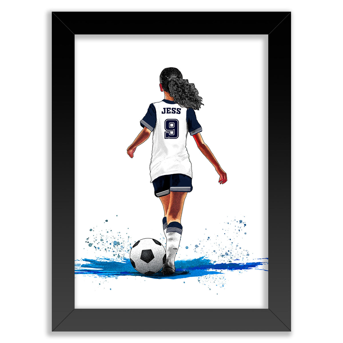 Personalised Girls Tottenham Football Player | Girls Football Gifts | Football Gift For Girls | Christmas Gift