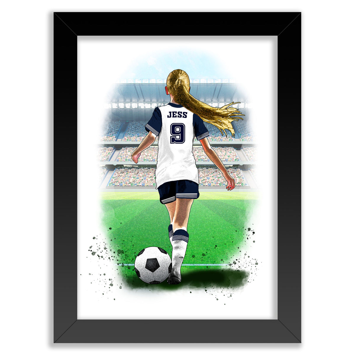 Personalised Girls Tottenham Football Player | Girls Football Gifts | Football Gift For Girls | Christmas Gift