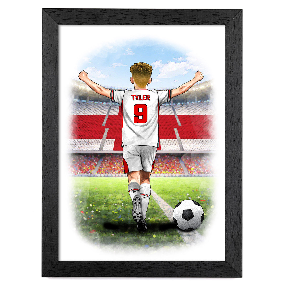 World Cup Boys Football Celebration Art Print