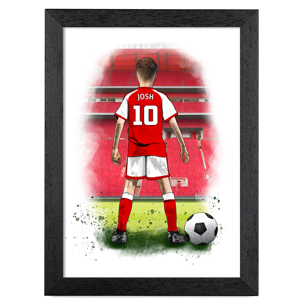 Arsenal Boys Football Art Print