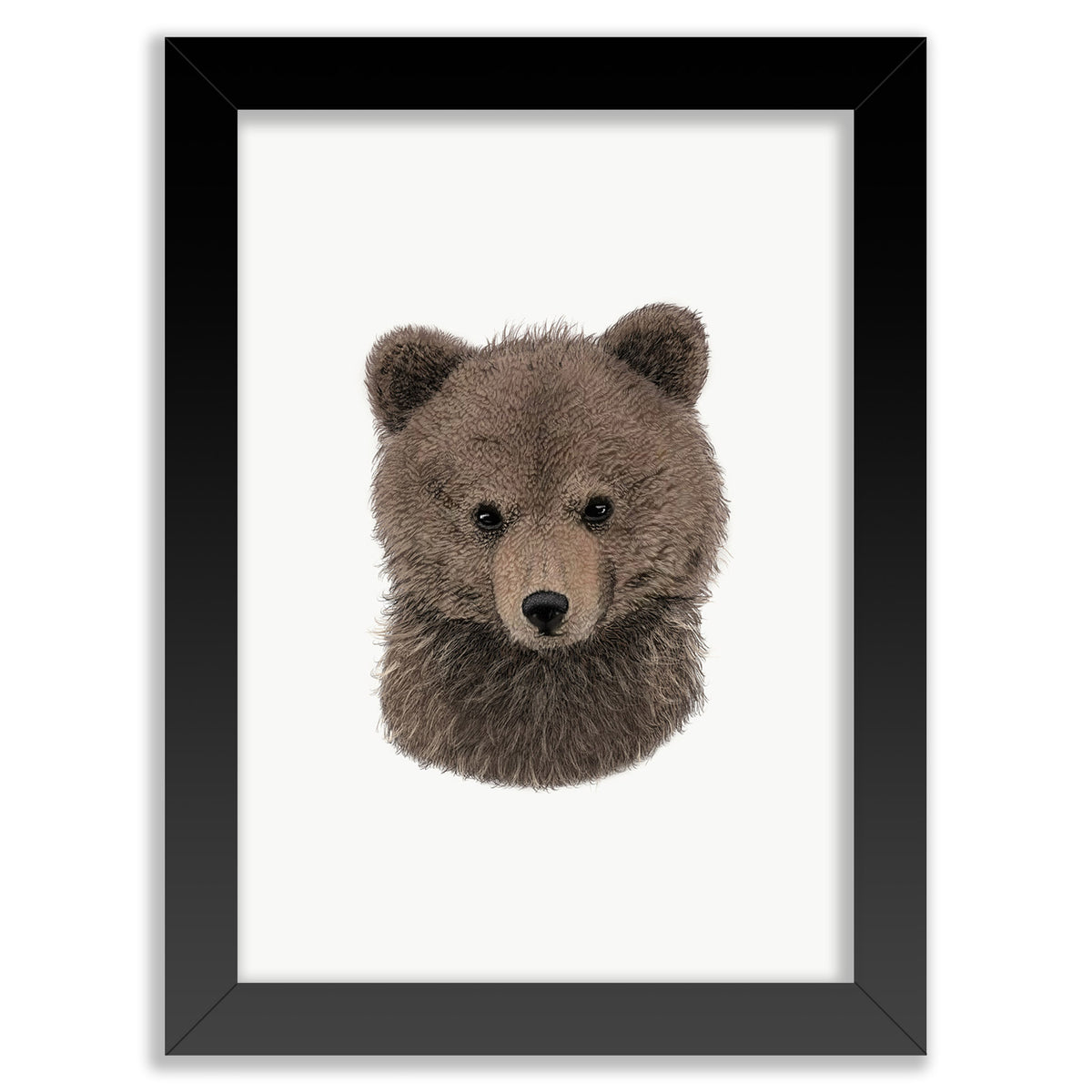 Baby Brown Bear Cub Wall Art Print