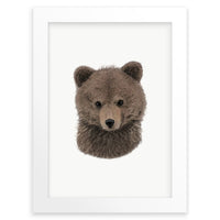 Baby Brown Bear Cub Wall Art Print