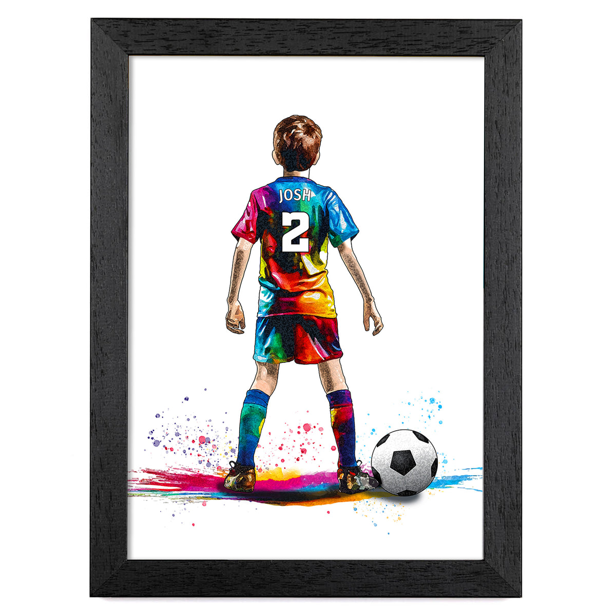 Football Art Print for Boys