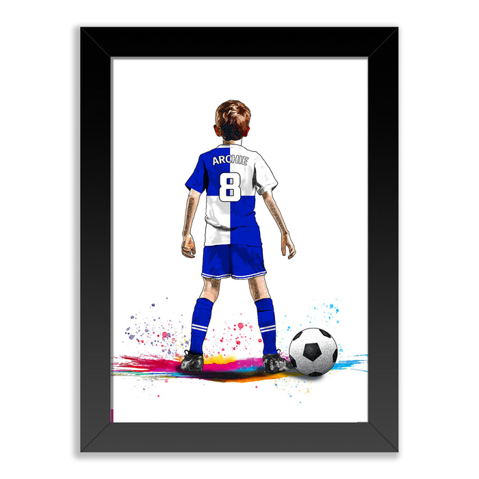 Personalised Bristol Rovers Art Print for Boys