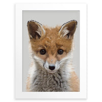 Baby Fox Cub Wall Art Print