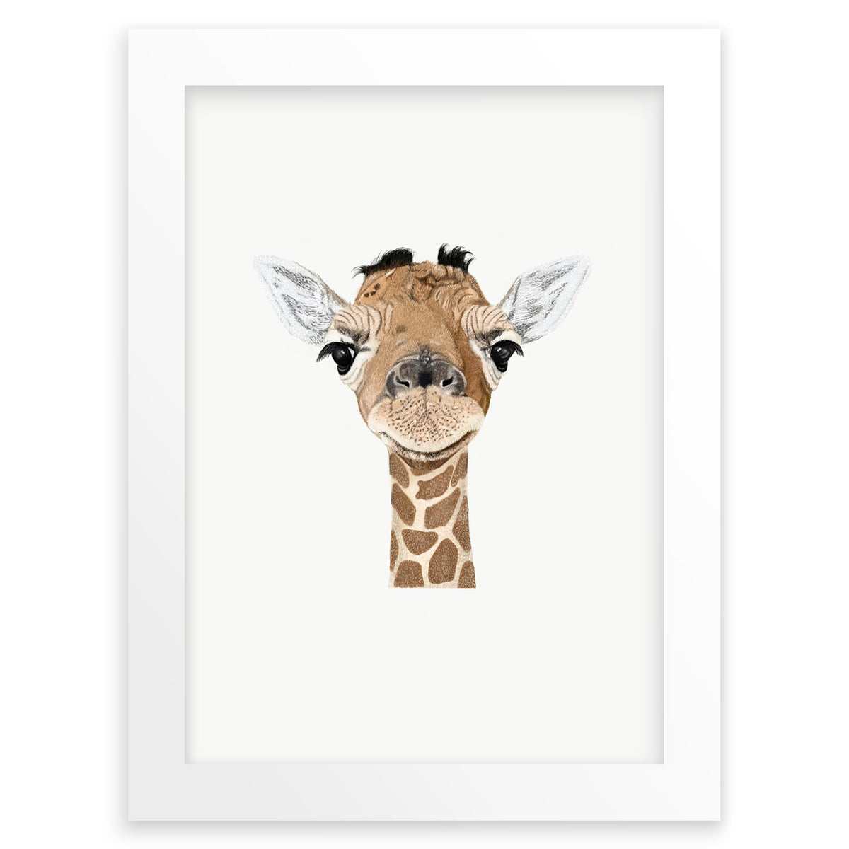 Baby Giraffe Wall Art Print