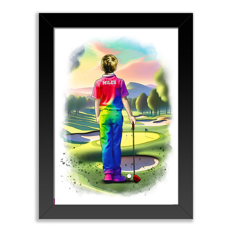 Personalised Boy Golfer