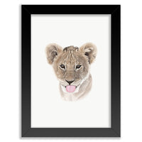 Baby Lion Cub Wall Art Print