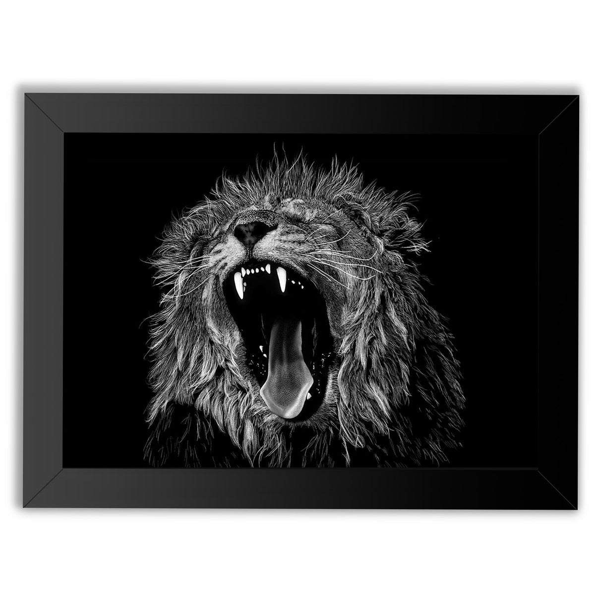 Majestic Lion Roar Wall Art Print