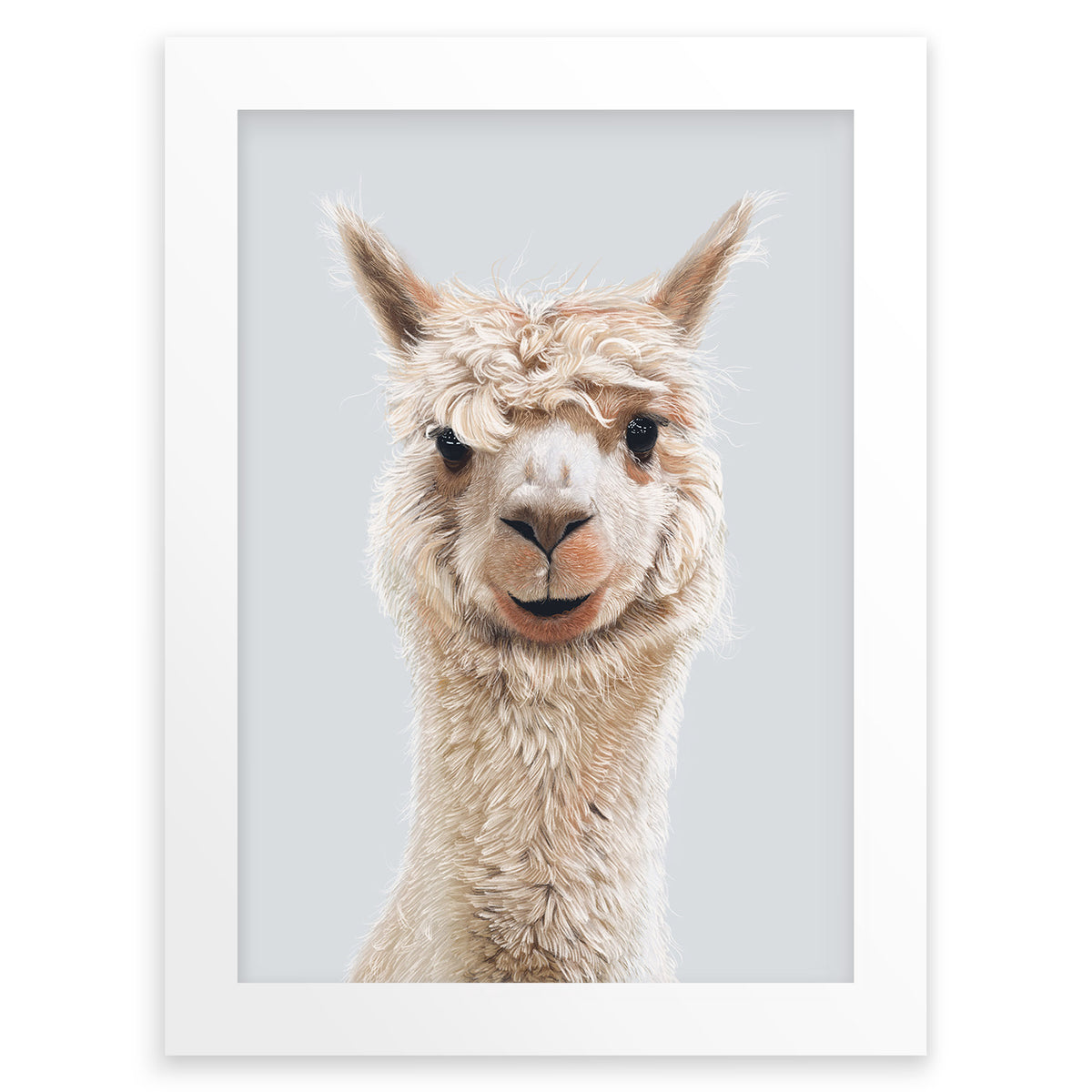 Happy Llama Wall Art Print