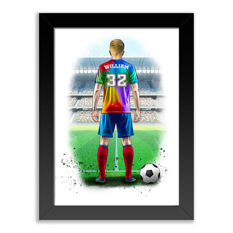 Personalised Mens Football Player