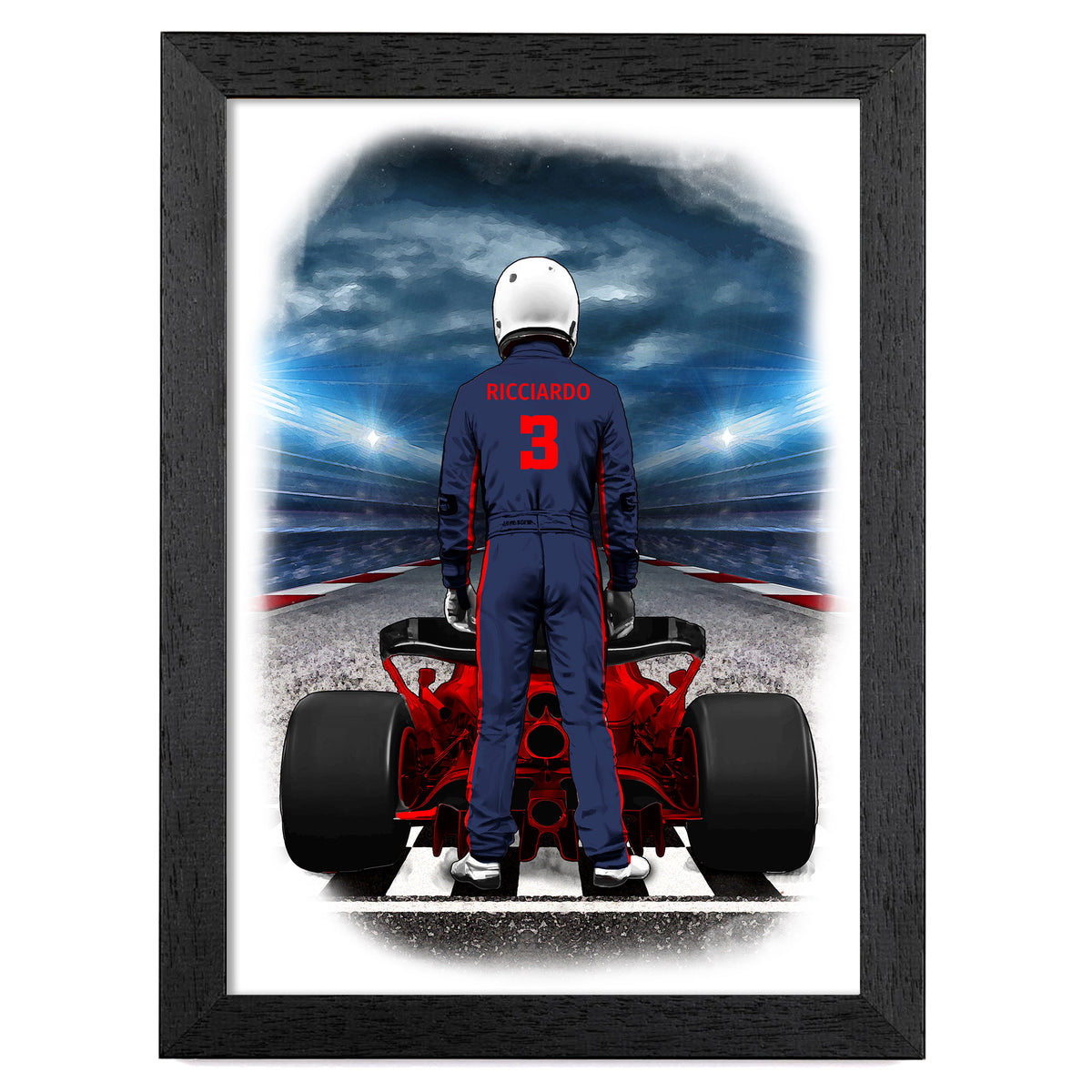Race Car Driving Art Print