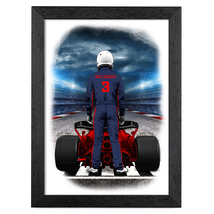Race Car Driving Art Print