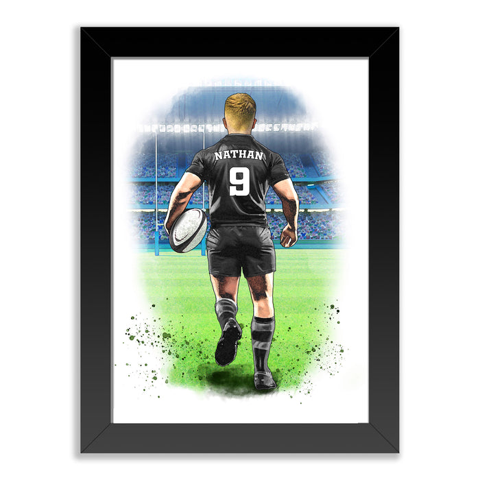 Personalised Mens Rugby Player