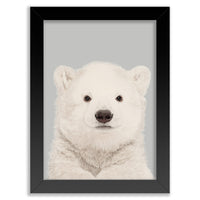 Baby Polar Bear Cub Wall Art Print