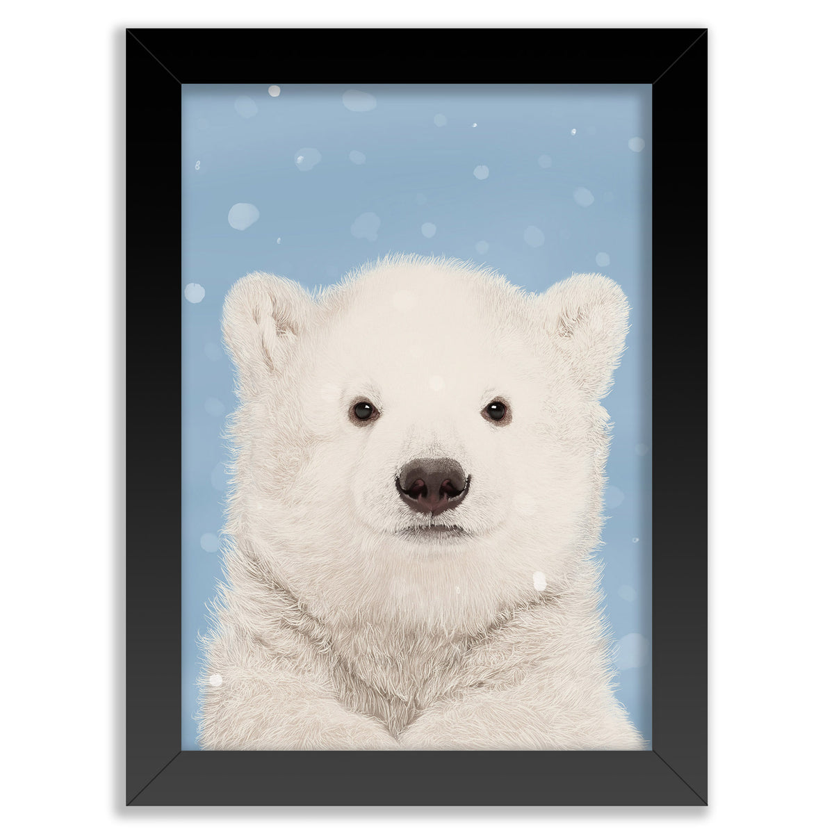 Polar Bear Wall Art Print | Snow