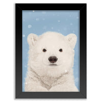 Polar Bear Wall Art Print | Snow