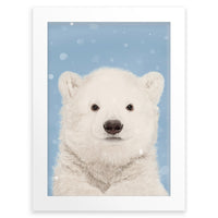 Polar Bear Wall Art Print | Snow