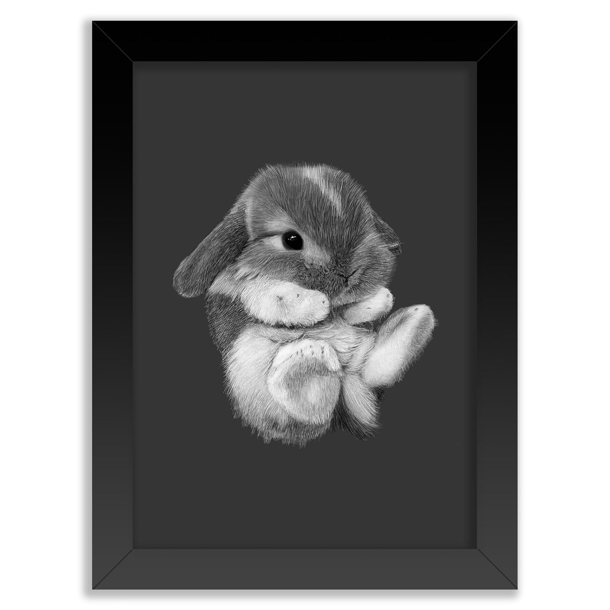 Baby Rabbit Wall Art Print