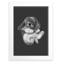 Baby Rabbit Wall Art Print