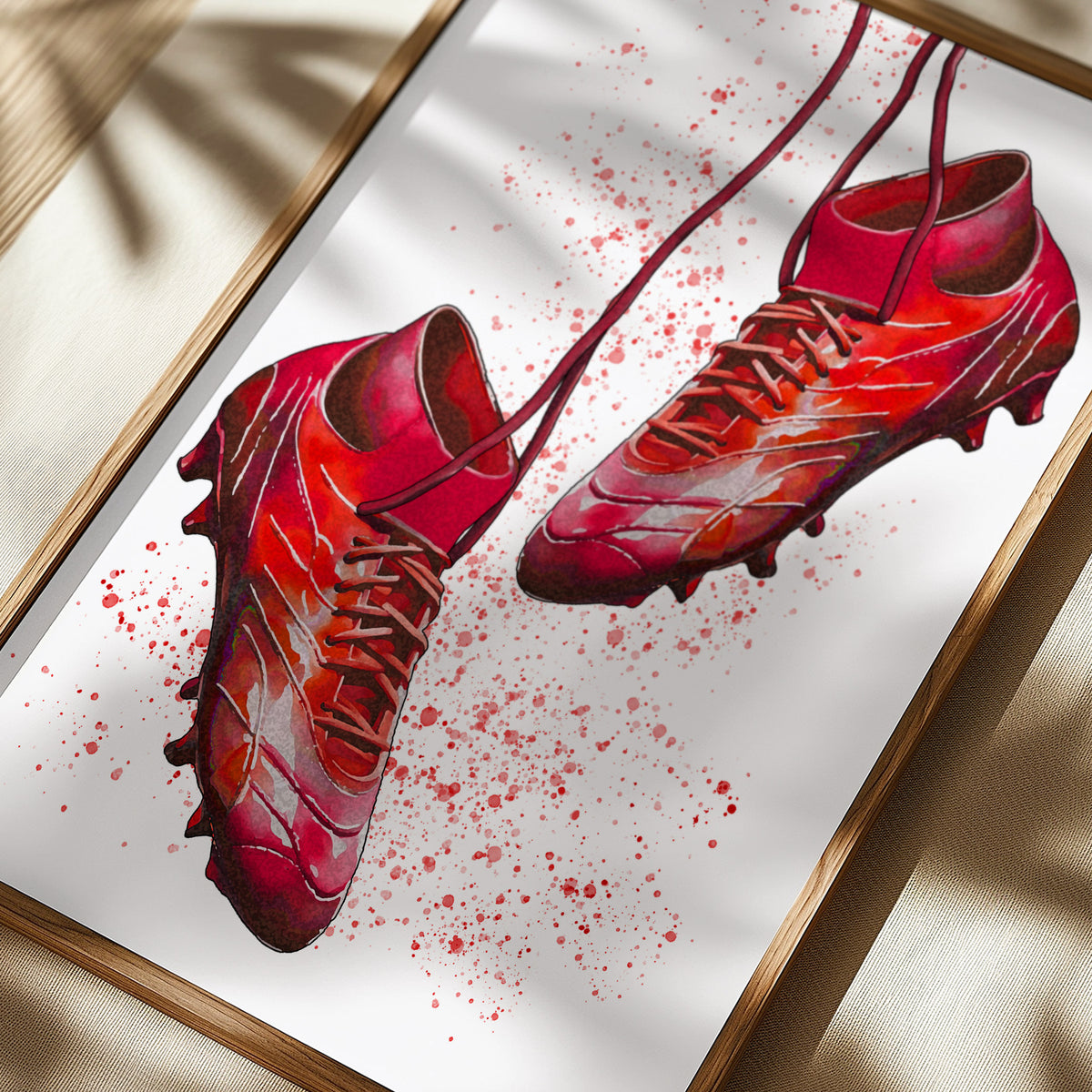 Set of 3 Boys Football Red