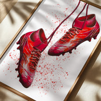 Set of 3 Boys Football Red