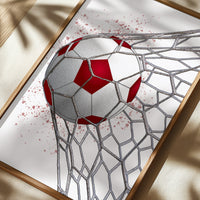 Set of 3 Boys Football Red